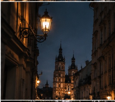 Kraków wieczorem